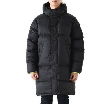 MSGM Hood Logo Long Padded Jacket Black 3340MH15 227701 99 147660300 [P]