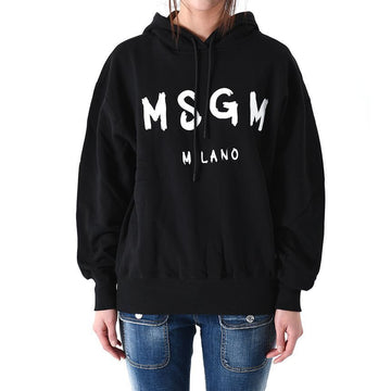 MSGM ロゴフーディー ブラック 2000MDM515 200001 99 151946520 [P]