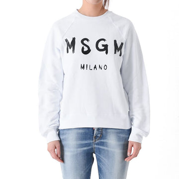 MSGM Brushed Logo Sweatshirt White 2000MDM513 200000 01 151947114 [P]