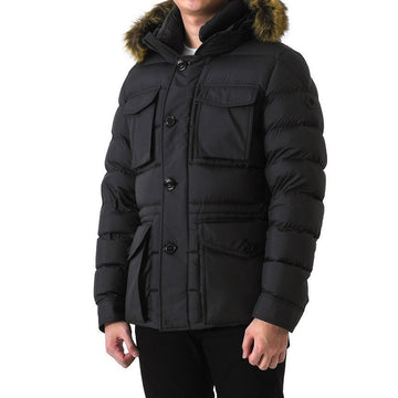 MONCLER CHEVREUSE Short Daunenjacke mit Kapuze Schwarz 1B00006 549SK 999 146426560 [P]