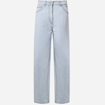MSGM Leichte Denim-Logo-Hose 102732607 [P]