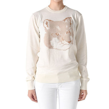 Maison Kitsune Fox Head Jacquard Knit Ivory IU00527KT1058 P701 146844028 [P]