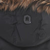 MACKAGE ラウンドフードラコーンファーパディングジャケット ブラック ADALI FR 147251600 [P]