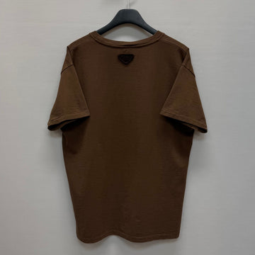 PRADA Baumwoll T-Shirt mit Dreiecks-Logo (105) 160074108 [P]