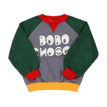 Bobo Choses Color Block Raglan Kids Sweater B225AC137 149289544 [P]