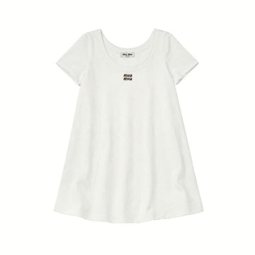 MIU MIU Kleid Mini mit quadratischem Ausschnitt 158332370 [P]