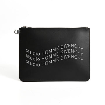 Givenchy Wave Lettering Clutch Bag Black 004 152540516 [P]