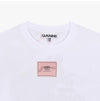 Ganni Short Sleeve T-Shirt T4157 151 Logo Patch 138567103 [P]