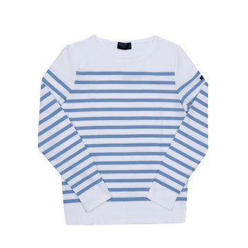 SAINT JAMES 9282 NEIGE CIEL レディース長袖ストライプシャツ 134248673 [P]