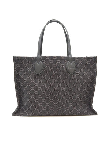 Gucci Denim Top Handle Tote Bag (772184) 160076089 [P]