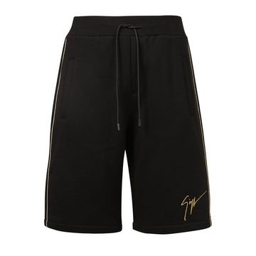 Giuseppe Zanotti Logo Embroidered Drawstring Track Shorts Black 152753320 [P]