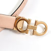 Salvatore Ferragamo Reversible Belt Macadamia Black 23A565 674559 152779684 [P]
