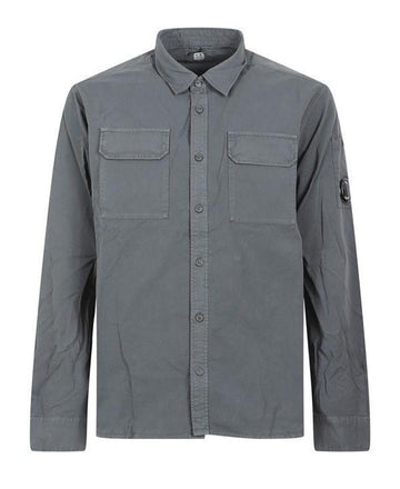 CP Company Gabardine Long Sleeve Lens Shirt Organic Lens 156727251 [P]