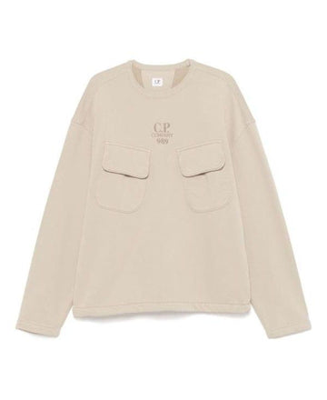 CP COMPANY ブラシド エメライズド ダイアゴナル フリース クルーネック 17CMSS020A 006372G 327 156727418 [P]