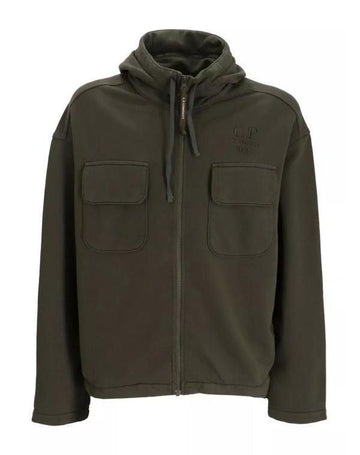 CP COMPANY ブラシドエメリゼイド斜めフリースフード 156727447 [P]