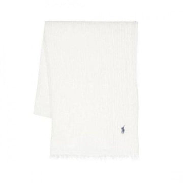 Polo Ralph Lauren Fringe Scarf with Pony Logo Embroidery 156727686 [P]