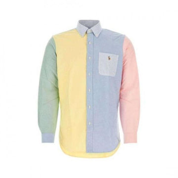 Polo Ralph Lauren Color Block Pony Logo Embroidered Shirt 156727700 [P]