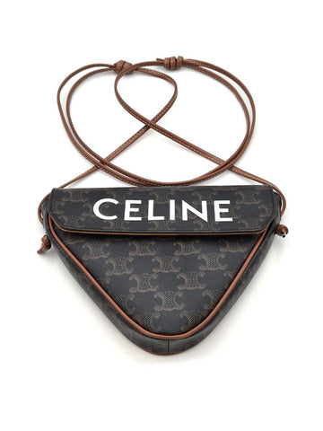Celine Triangle Crossbody Bag Tan 195902 160078489 [P]
