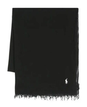 Polo Ralph Lauren Fringe Scarf with Pony Logo Embroidery 156728073 [P]
