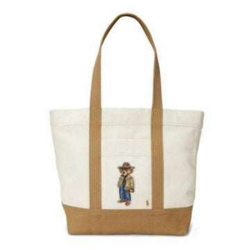POLO RALPH LAUREN キャンバスミディアムトートバッグ 156728078 [P]