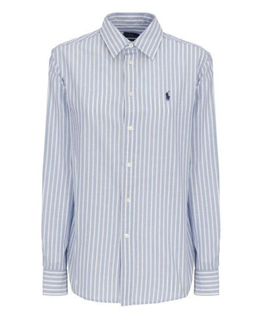 Polo Ralph Lauren Classic Fit Striped Cotton Linen Shirt 156728127 [P]