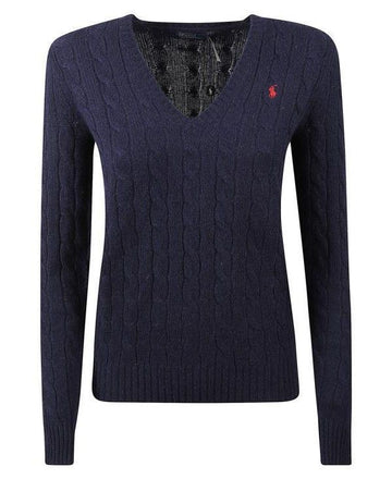 Polo Ralph Lauren Cable Knit Wool Cashmere V-Neck Sweater 156728201 [P]