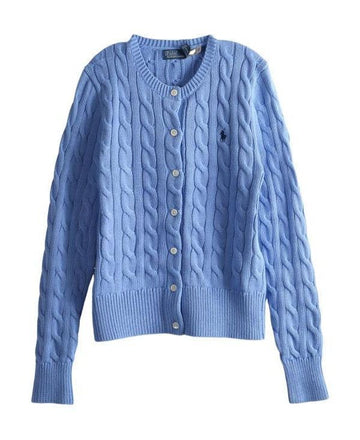 Polo Ralph Lauren Cotton Cable Cardigan with Pony Logo Embroidery 156728293 [P]