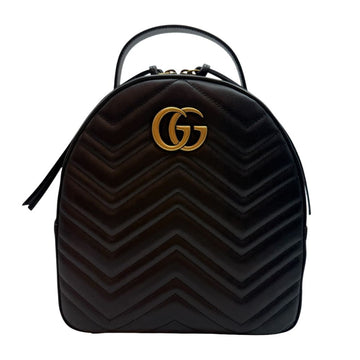 GUCCI マーモント マトラッセ トップハンドル バックパック ブラック 476671 160079618 [P]