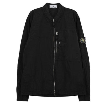 STONE ISLAND Reißverschluss Tasche Regular Fit Overshirt 156973707 [P]