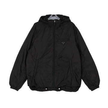 PRADA Dreieck-Logo Rynylon Kapuze Daunenjacke Schwarz 159661828 [P]