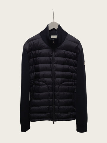 Moncler Black Tricot Knit Padded Cardigan 160079788 [P]
