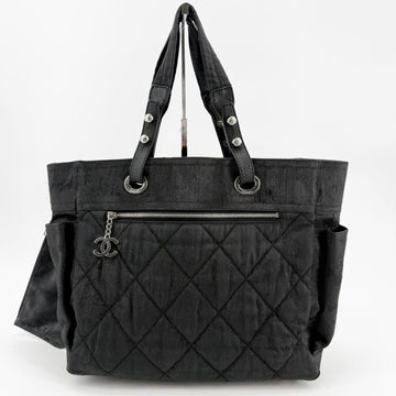 CHANEL Stoff Biarritz Schultertasche 160080374 [P]
