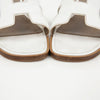 HERMES Sandalen aus Kalbsleder Weiß 159542228 [P]
