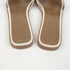 HERMES Sandalen aus Kalbsleder Weiß 159542228 [P]