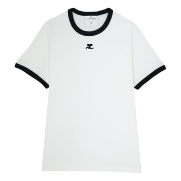 COURREGES レディション バンピ コントラスト レディース 半袖 Tシャツ 0098 160080595 [P]