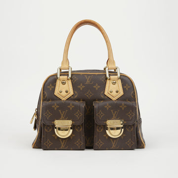 LOUIS VUITTON Manhattan PM Monogram Canvas Tote Bag 159704131 [P]