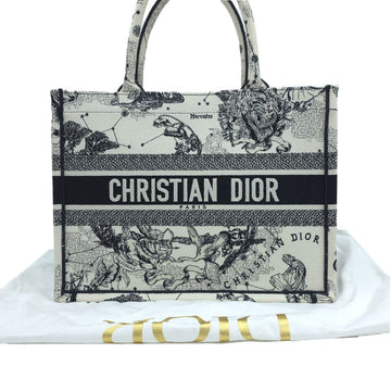 Dior Medium Zodiac Embroidery Tote Bag Latte Black M1296ZRHZ_M06E 160081311 [P]