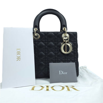 Dior Large Lady Cannage Quilted Lambskin Tote Bag Black M0566ONGE 160081348 [P]
