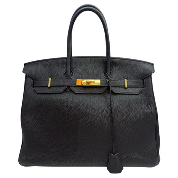 Hermes Birkin 35 Tote Bag Togo Black Gold 160081698 [P]
