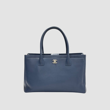CHANEL Surfbag Navy Silver Tone 19th Generation 160081955 [P]