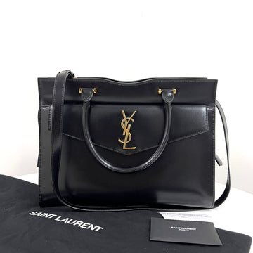 SAINT LAURENT アップタウン トートバッグ & ショルダーバッグ ミディアム ブラック (557653) 160092625 [P]