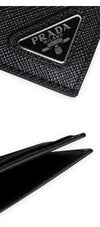 PRADA Kartenetui aus Saffiano-Leder mit Dreieckslogo (Schwarz) 2MC223 QHH F0002 159044134 [P]