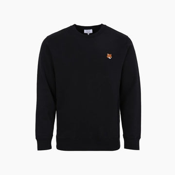 Maison Kitsune Fox Head Regular Black Sweatshirt 157912836 [P]