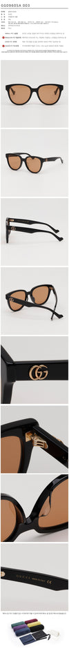 GUCCI Sonnenbrille GG0960SA Runde Horn Rahmung Asiatische Passform 126840933 [P]