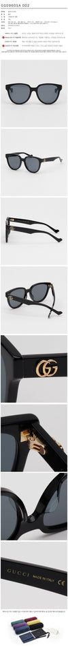 GUCCI Sonnenbrille GG0960SA Runde Horn Rahmung Asiatische Passform 126840933 [P]