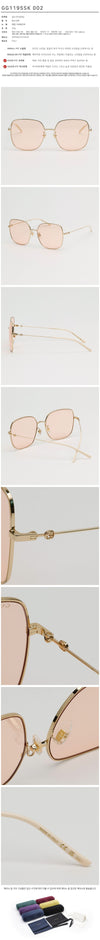 GUCCI Sonnenbrille GG1195SK Metall Rechteck Männer Frauen Mode 126840906 [P]