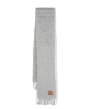 Loewe Logo Patch Scarf in Mohair and Wool 156800064 [P]