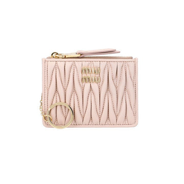 Miu Miu Wallet 5MC093 AFPP F0236 Zip Card Holder 160102303 [P]