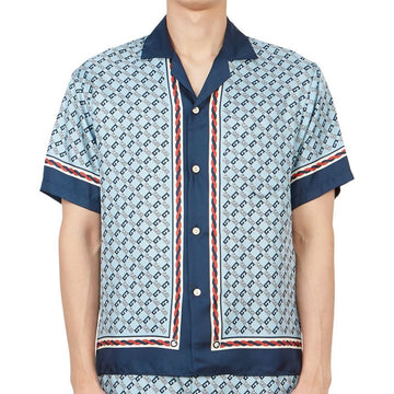 GUCCI Interlocking G Herren Seidenhemd 740319 ZAMZX 4589 55286821 [P]