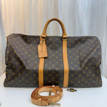 Louis Vuitton Monogram Bandoulière Keepall 55 Travel Bag 160103692 [P]